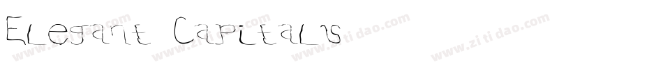 Elegant Capitals字体转换